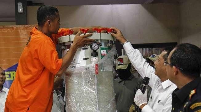 BNN Ungkap Sabu Dalam Mesin Pompa Air