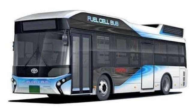 Bus hidrogen Toyota. [Nikkei Asian Review]