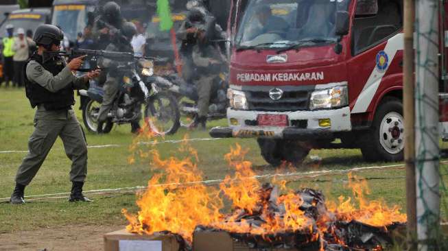 Latihan Pengamanan Sidang Interpol