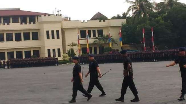 Kapolri Pimpin Apel Pasukan Korps Brimob Kelapa Dua