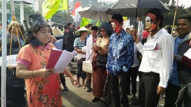 Ada "Jokowi" dan "Ahok" di Tengah Aksi Demo