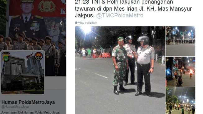 Polisi: Tawuran Tanah Abang Dipicu Curanmor