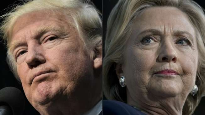 Pilpres Amerika H-1, Ini yang Dilakukan Trump dan Clinton