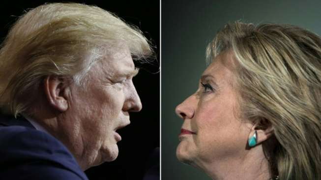 Selisih Suara Trump dan Clinton Masih Tipis