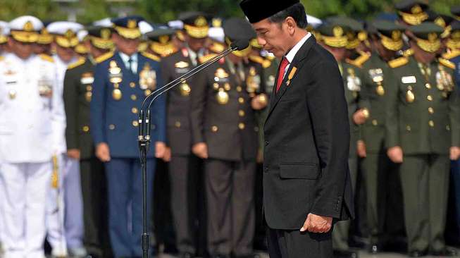 Jokowi Pimpin Upacara Ziarah Nasional