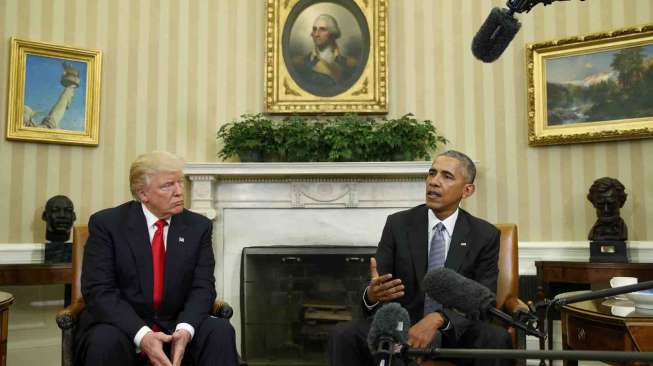 Trump Temui Obama di Gedung Putih