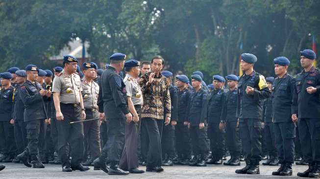 Jokowi Kunjungi Mako Brimob