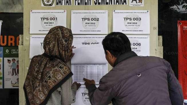 Daftar Pemilih Sementara Pilkada DKI Jakarta