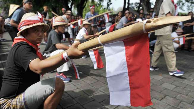 Napak tilas perjuangan pahlawan nasional I Gusti Ngurah Rai di Denpasar, Kamis (17/11).