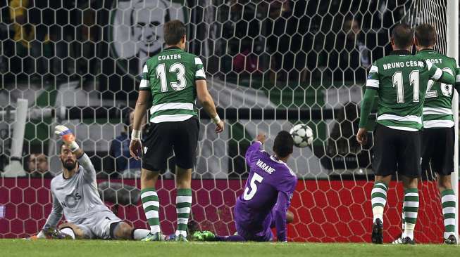 Madrid Ungguli Sporting di Babak Pertama