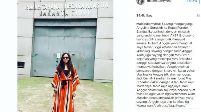 Bikin Terharu! Curhatan Maia Estianty Tentang Angelina Sondakh