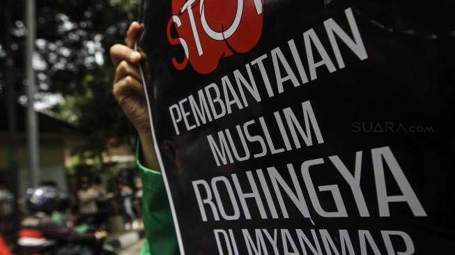 Aksi Kemanusiaan Rohingya, Pendemo: Usir Dubes Myanmar!