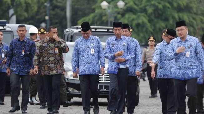 Jokowi Hadiri HUT Korpri