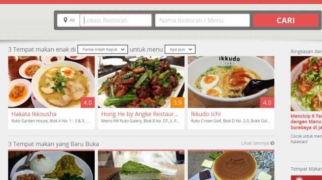 Takut Salah Pilih Restoran? Aplikasi Ini Bisa Membantu
