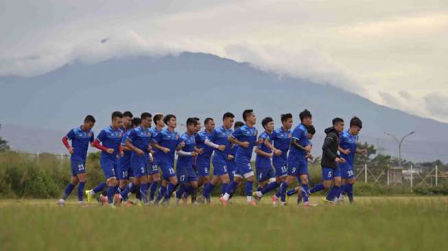 Timnas Vietnam Latihan di Bogor