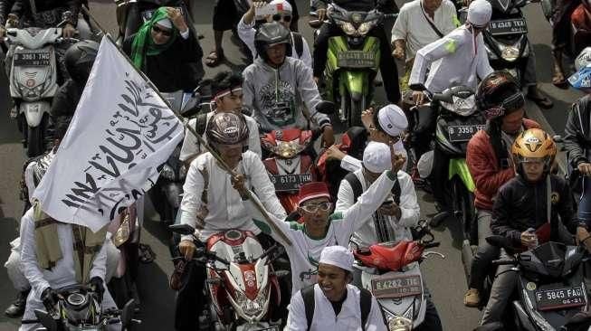 Thamrin-Monas Jadi Lautan Manusia, Terselip Bendera Palestina