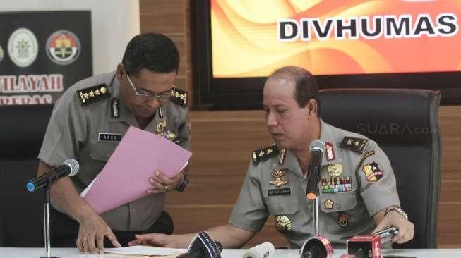 Kadiv Humas Mabes Polri Irjen (Pol) Boy Rafli Amar memberikan keterangan terkait dugaan upaya makar pada agenda 