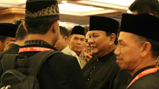 Munas PB IPSI XIV secara aklamasi pilih Prabowo Subianto sebagai ketua umum [Suara.com/Syaiful Rachman]