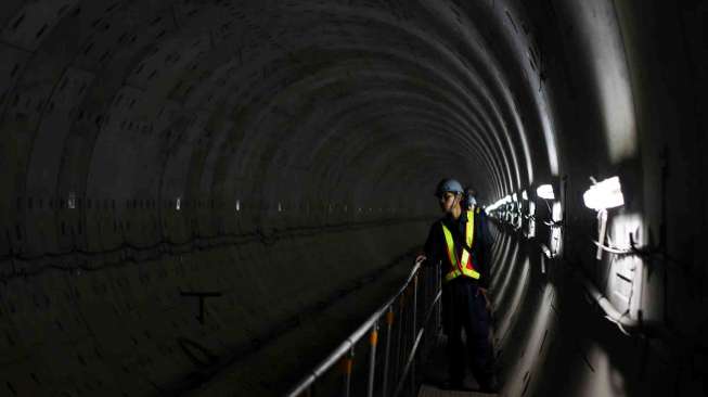 Proyek MRT saat ini sudah mencapai 70 persen untuk konstruksi.