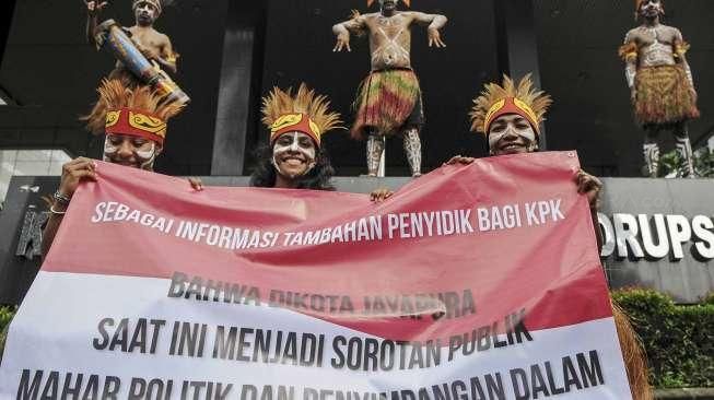 Aksi Anti Korupsi Warga Papua