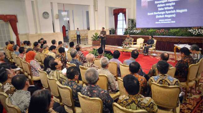 Jokowi Bersilaturahmi dengan Pelaku Keuangan Syariah