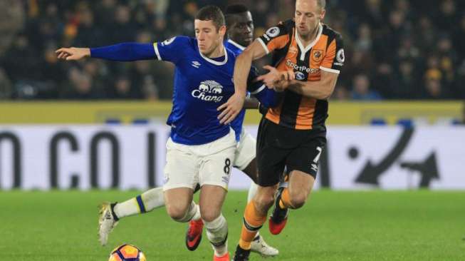 Hull Paksa Everton Berbagi Poin di KCOM Stadium