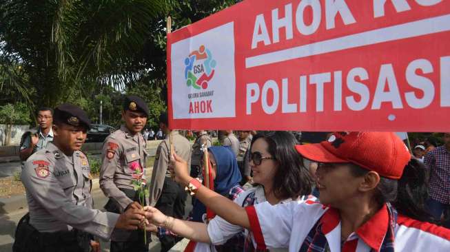 Pendemo Sidang Ahok Menurun, Polisi Tetap Siapkan Ribuan Personel