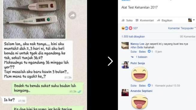 Syok! Orang Ini Pakai Termometer untuk Tes Kehamilan