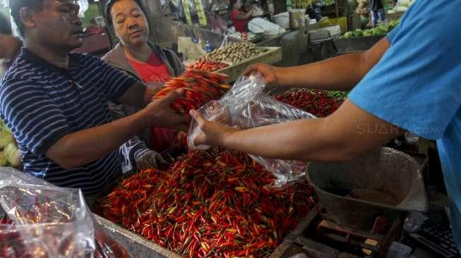 Cuaca Ekstrem dan Gagal Panen, Pedagang di Pasar Badak Pandeglang Merugi