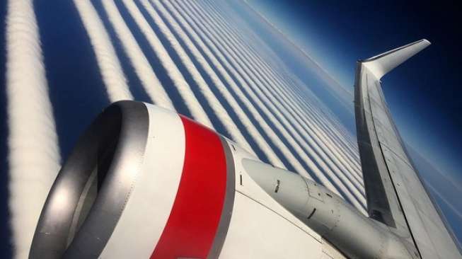 Penumpang Pesawat Jepret Awan Aneh di Langit Australia