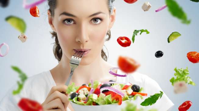 Ilustrasi diet vegetarian. (Shutterstock)