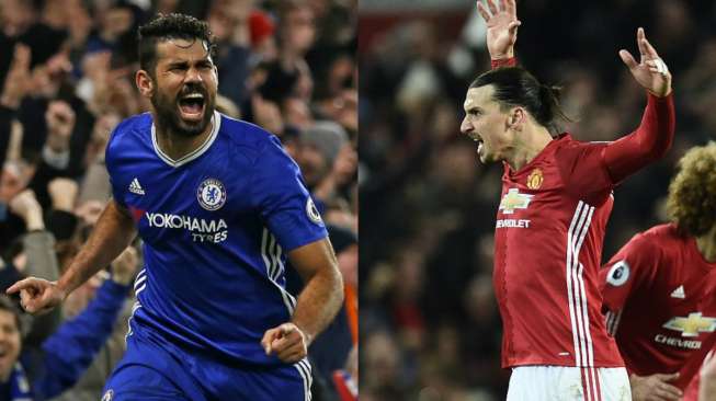 Ibrahimovic Selamatkan MU, Costa Bukan Lagi yang Tersubur