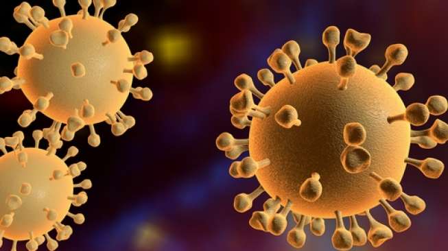 Iustrasi virus yang menyebabkan flu. [shutterstock]
