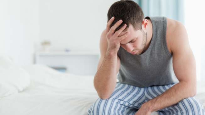 Ilustrasi lelaki lesu, tak Bergairah, libido rendah, stres, impotensi. (Shutterstock)