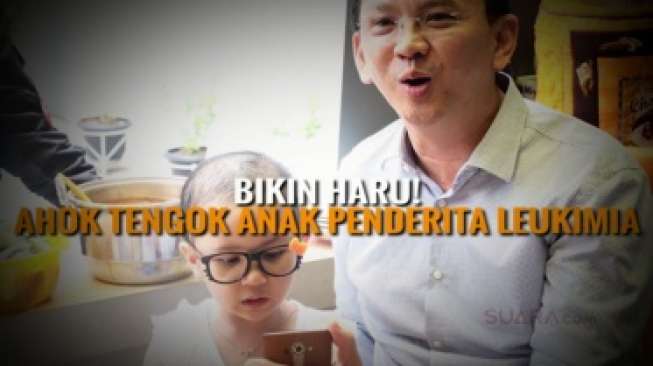 Bertemu Anak Penderita Leukimia, Ahok: Senang Nggak Bisa Dibayar