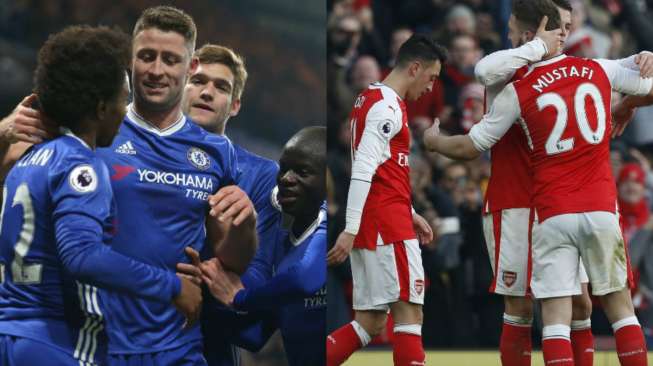 Chelsea Pecundangi Hull, Arsenal Kudeta Spurs di Emirates