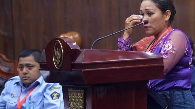 Sidang lanjutan uji undang-undang di Mahkamah Konstitusi, Jakarta, Senin (23/1).