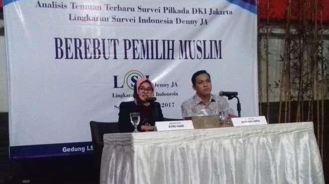 LSI Denny JA: Agus-Sylvi Unggul di Pemilih Muslim Jakarta