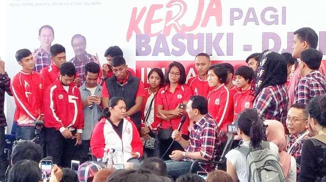 Merasa Dibohongi, Atlet PON Jakarta Temui Ahok Saat Kampanye