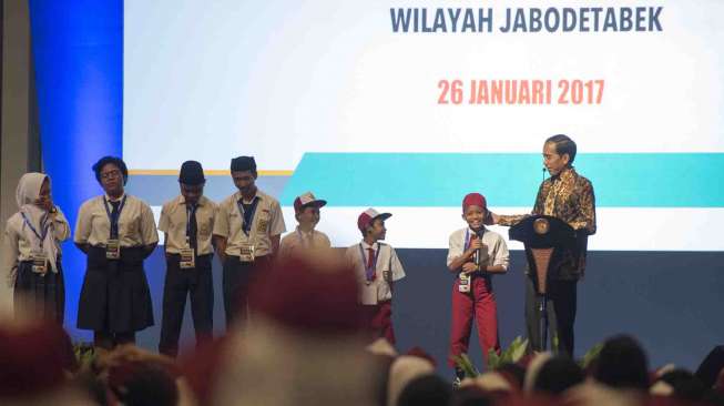 Pembukaan Rembuk Nasional Pendidikan dan Kebudayaan (Rembuknas) 2017 di JIExpo, Jakarta, Kamis (26/1).