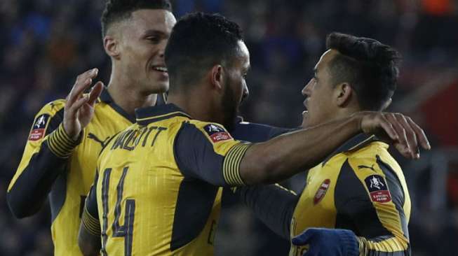 Ngamuk di Kandang Southampton, Arsenal Melaju di Piala FA