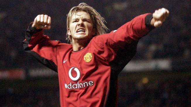 David Beckham saat memperkuat Manchester United [AFP]