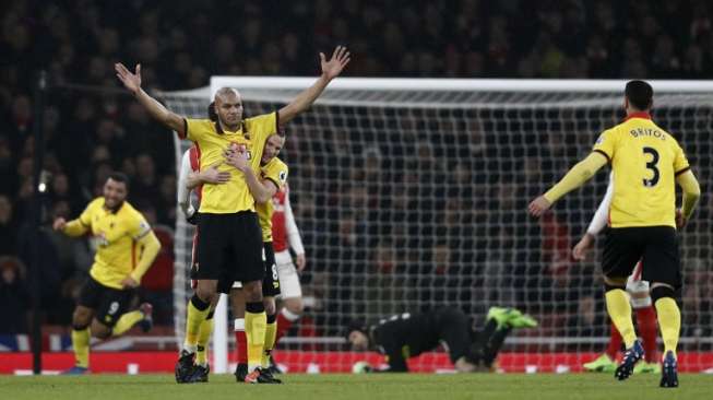 Arsenal Dipermalukan Watford, Turun ke Urutan 3 Klasemen