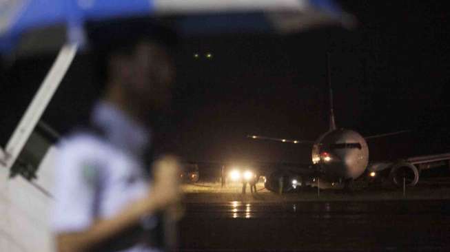 Pesawat Garuda Indonesia Tergelincir