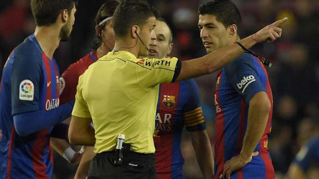 Dikartu Merah, Suarez: Itu yang Diinginkan Wasit