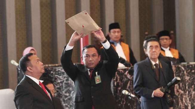 Acara pemilihan Ketua Mahkamah Agung (MA) di Gedung Kusuma Atmaja Mahkamah Agung, Jakarta, Selasa (14/2/2017). [Suara.com/Oke Atmaja]