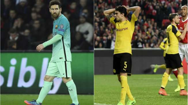 Barcelona Dibantai, Dortmund Menyerah di Lisbon