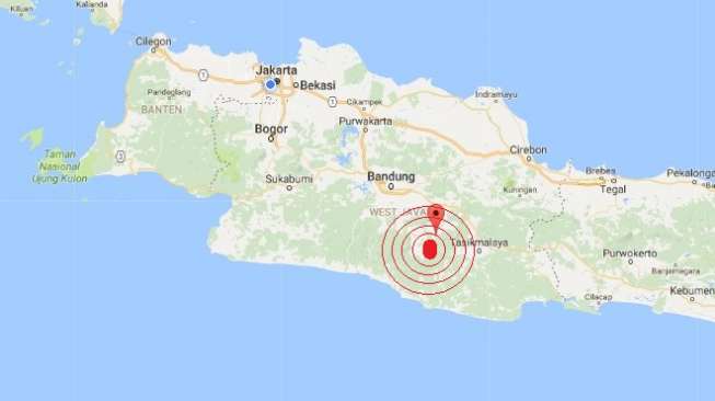 Dini Hari, Garut Diguncang Gempa 5,1 SR