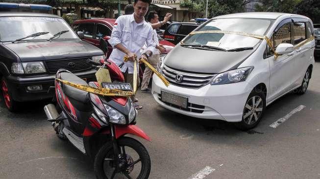 Direktorat Reserse Kriminal Umum Polda Metro Jaya merilis empat jenis tindak kejahatan, di Jakarta, Jumat (17/2).