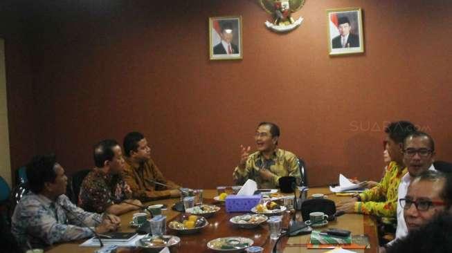 Rapat Koordinasi DKPP, KPU dan Bawaslu membahas Pilkada serentak 2017 di Jakarta, Kamis (23/2).